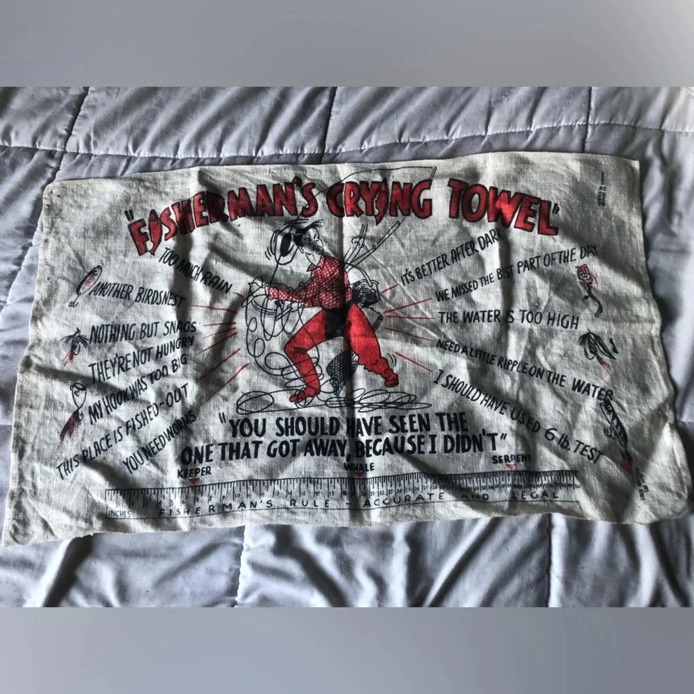 Vintage Red and Black Kitchen Linen
